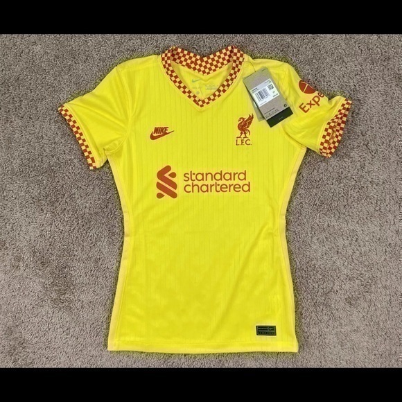 Nike Tops - NEW Sz XS Women Nike Liverpool FC 2020-21 Stadium Third Jersey Yellow DB6227-704